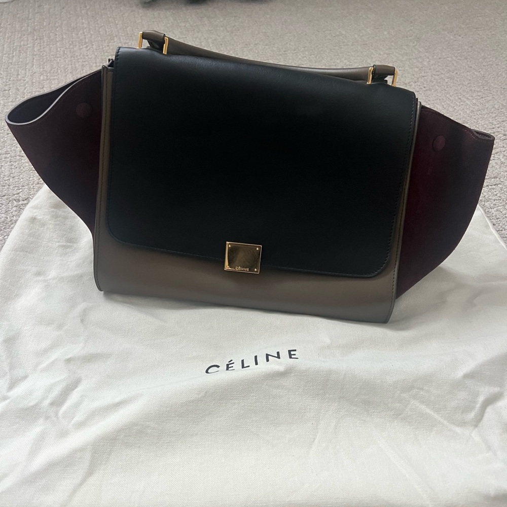 Céline Tricolor Leather Handbag